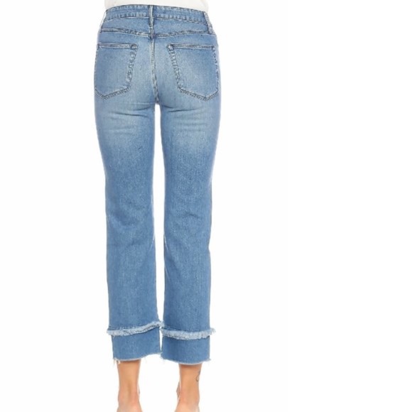 3x1 Cropped Frayed Detail Jeans - Picture 4 of 9